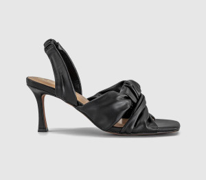 OFFICE Womens Melani Twist Front Slingback Sandals Black, 9