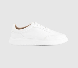 OFFICE Womens Trafford Lace Up Trainers White, 7