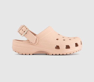 Crocs Classic Metallic Buckle Kids Clogs Pink, 11 Youth