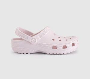 Crocs Womens Classic Hearts Cut Out Clogs Bubble Ice Pink, 8