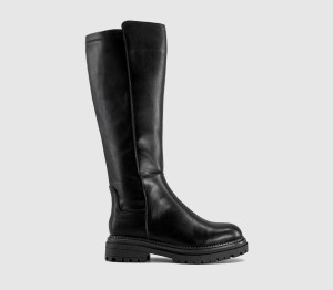 OFFICE Womens Koko Stretch Back Knee High Boots Black, 5