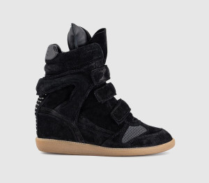 Bronx Womens Jae-yy Wedge Trainers Black, 4