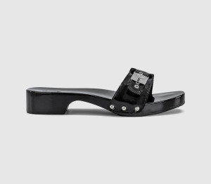 Scholl Womens Pescura Cameron Heels Black Patent, 3
