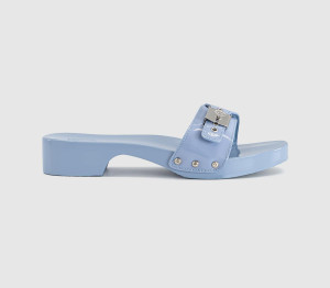 Scholl Womens Pescura Cameron Heels Light Blue Patent, 3