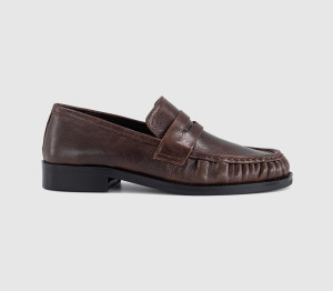 Tony Bianco Womens Libby Loafers Choc Vintage Brown, 4