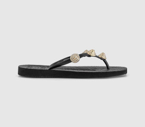 Sleepers Womens Formentera Flip Flops Black, 7.5