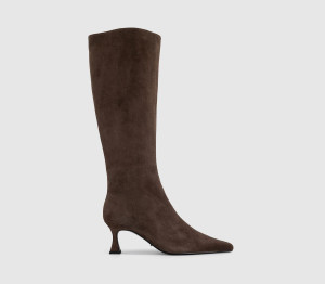 Tony Bianco Womens Jaq Tall Boots Espresso Suede Brown, 7