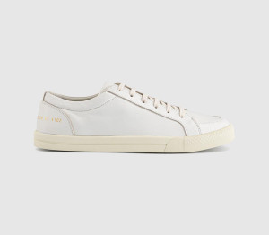 Common Projects Premium Skate Trainers Leather In White, 10