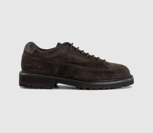 Common Projects Mens Hiker Piuma Low Boots Dark Brown Suede, 9