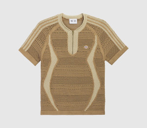 adidas Mens x Clot Knit Jersey By Edison Chen Cardboard In Natural, XL
