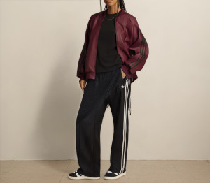 Adidas Womens Lace Firebird Loose Track Pants Black, M