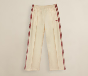 Adidas Womens Firebird Track Top Warm Vanilla Team Victory Red, L
