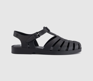 Melissa Womens Possession Fisherman Shoes Black, 4