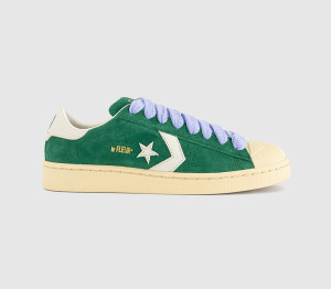 Converse Kids x Tyler The Creator Pro Leather Trainers Amazon Banana Crepe Lavendar In Red, 5.5