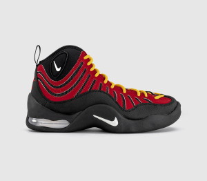 Nike Air Bakin High Varsity Red White Varsity Maize Black, 7