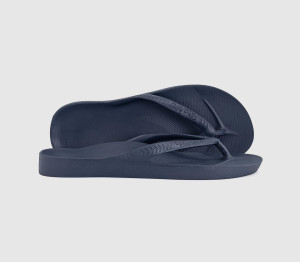 Archies Mens Flip Flops Navy Blue, 12