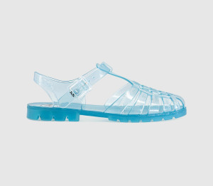 Juju Womens Reilly Sandals Translucent Blue, 3