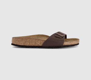 Birkenstock Womens Madrid 1 Bar Mules Dark Brown BF, 8