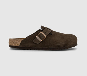 Birkenstock Mens Boston Clogs M Mocca In Brown, 11.5