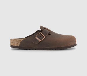 Birkenstock Boston Clogs Habana In Brown, 7
