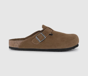 Birkenstock Mens Boston Clogs M Dark Tea Tfb In Black, 9