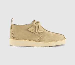 Clarks Originals Mens Desert Trek Men's Shoes Maple Suede Natural, 9