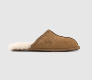 UGG Brown Suede Mens Scuff Slippers, 7