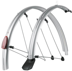 SKS Chromoplastics Mudguard Set Silver 26 inch 55mm