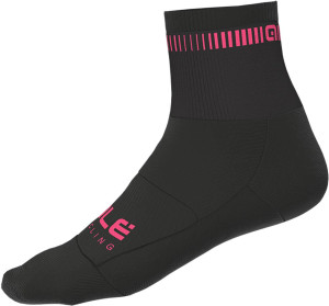Logo Q-Skin 12cm Socks Black/Pink, M/40-43