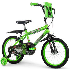 Huffy Minecraft Kids Bike 16" Wheel - Green (5-7 years)