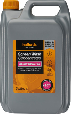 Halfords -10 Concentrate Berry Screenwash 5L