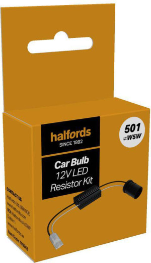 Halfords 501 LED Resistor Kit