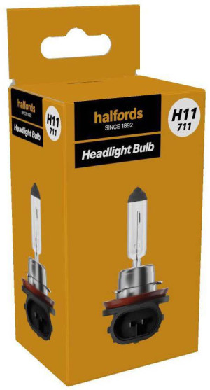 Halfords H11 711 Car Headlight Bulb Single Pack
