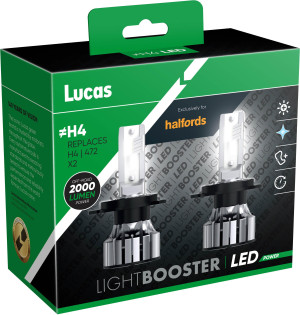 Lucas H4 472 LED Headlight Bulb Twin Pack