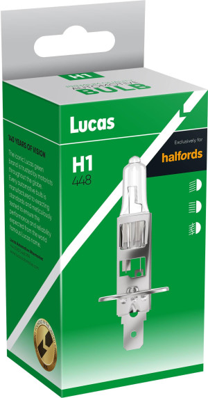 Lucas 448 H1 Headlight Bulb Single Pack