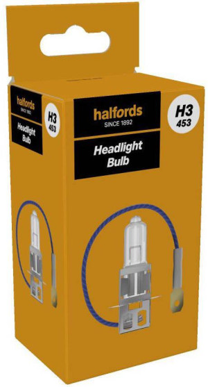 Halfords H3 453 Car Headlight Bulb Single Pack