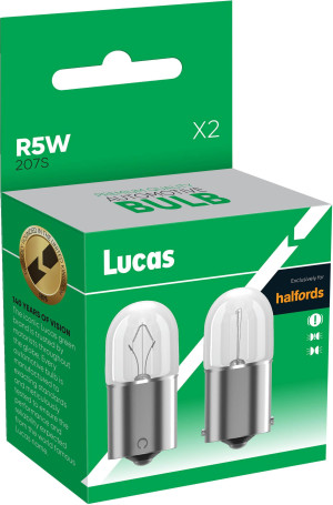 Lucas 207s R5W Car Bulb Twin Pack