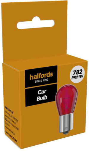 Halfords 782 PR21W Car Bulb Single Pack