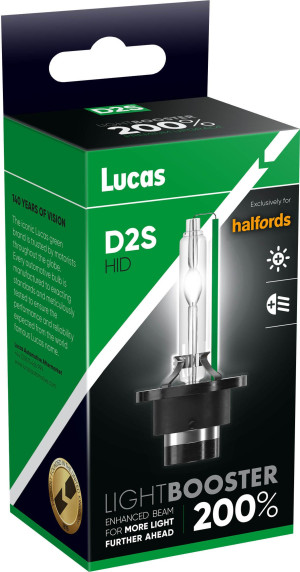 Lucas 200% Brighter HID D2S Headlight Bulb