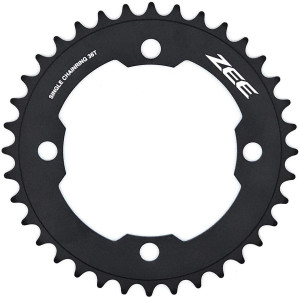 Shimano FC-M640 Zee 10 Speed Single Chainring, 36T Black