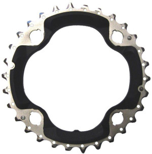 Shimano FC-M6000 Deore 10 Speed Triple Chainring, 30T-AN Middle