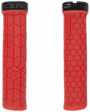 Race Face Getta Lock-on Grips, 33mm, Red/Black