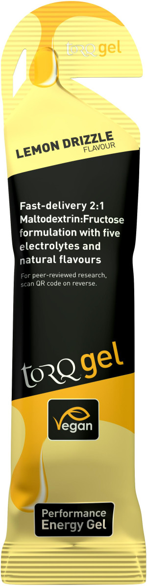 TORQ Energy Gel, Lemon Drizzle, 15 x 45g
