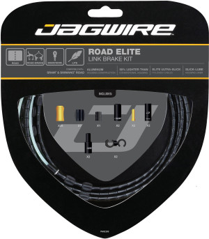 Jagwire Road Elite Link Brake Cable Kit, Black