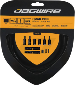 Jagwire Road Pro Brake Cable Kit, Black