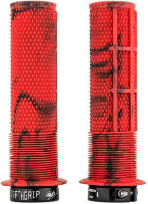 DMR DeathGrip Flange Grips Marble Red Thin