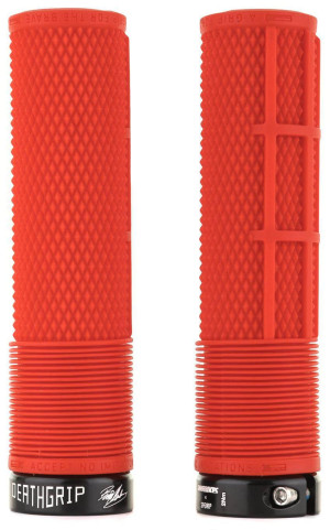 DMR DeathGrip Flangeless Grips Red Thin