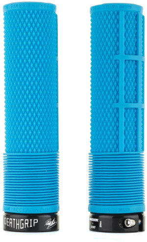 DMR DeathGrip Flangeless Grips Blue Thick