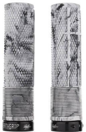 DMR DeathGrip Thick Flangeless Grips (Snow Camo) | MTB Handlebar Grips