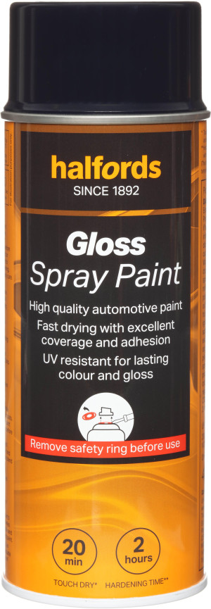 Halfords S3-010 Blue Gloss Car Spray Paint - 400ml